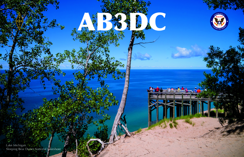 AB3DC QSL Card Front